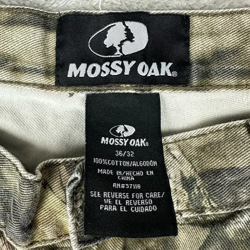 Mossy Oak Camo‎ Pants Mens 36x30 Infinity Brown Green Excellent Cotton 55761-CI